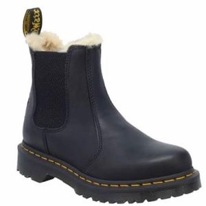 Dr Martens Faux Fur-Lined Chelsea Boots